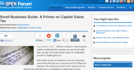 Small Business Guide: A Primer on Capital Gains Tax